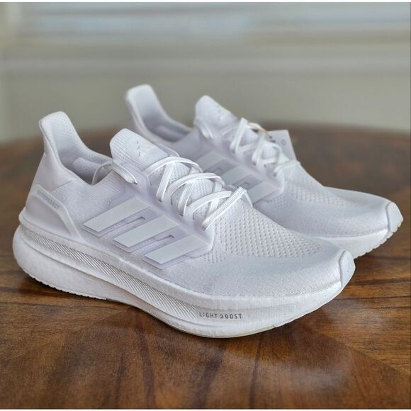Adidas Ultraboost 5 Triple White Running Shoes Light Boost Women's 11.5 ID8848 - Picture 2 of 15